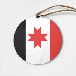 Деревянная игрушка круг Флаг Удмуртии