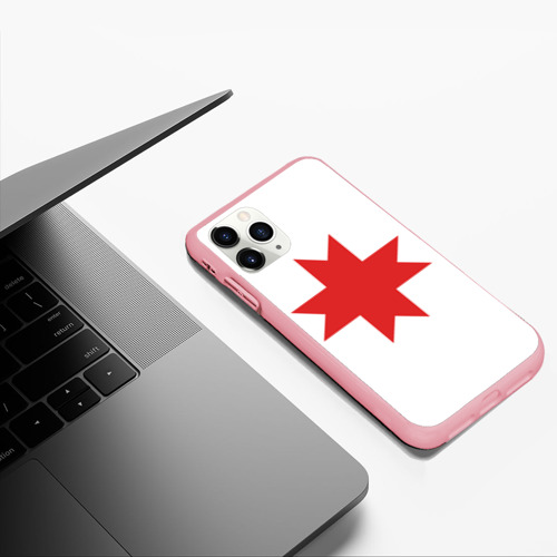Чехол для iPhone 11 Pro Max матовый Флаг Удмуртии, цвет баблгам - фото 5
