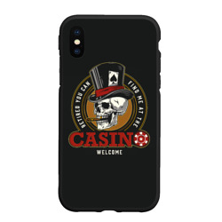 Чехол для iPhone XS Max матовый Casino