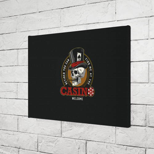 Холст прямоугольный Casino, цвет 3D печать - фото 3