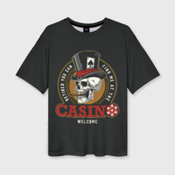 Женская футболка oversize 3D Casino