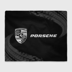 Porsche speed на темном фоне со следами шин по-горизонтали – Плед с принтом купить со скидкой в -14%