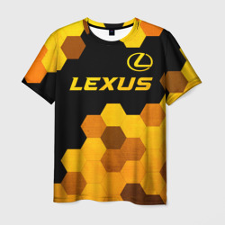 Lexus - gold gradient: символ сверху – Мужская футболка 3D с принтом купить со скидкой в -26%