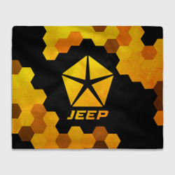 Плед 3D Jeep - gold gradient