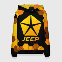 Женская толстовка 3D Jeep - gold gradient