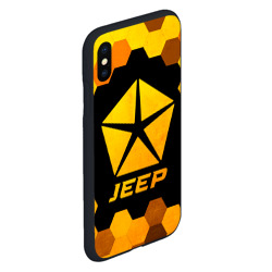 Чехол для iPhone XS Max матовый Jeep - gold gradient - фото 2