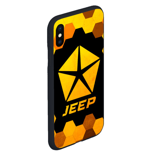 Чехол для iPhone XS Max матовый Jeep - gold gradient - фото 3