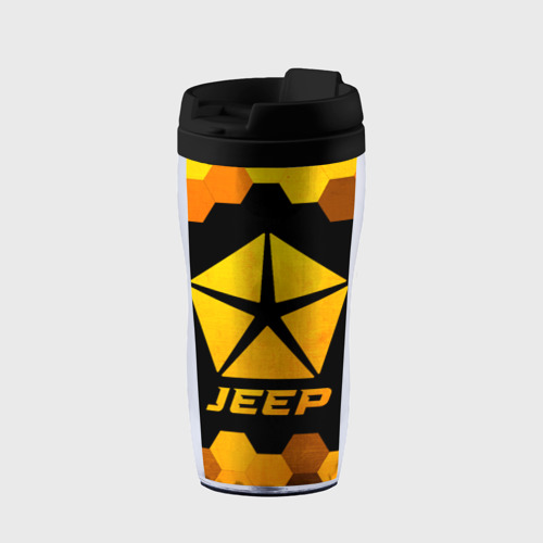 Термокружка-непроливайка Jeep - gold gradient