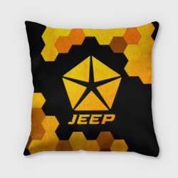 Подушка 3D Jeep - gold gradient