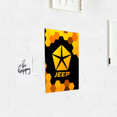 Постер Jeep - gold gradient - фото 3