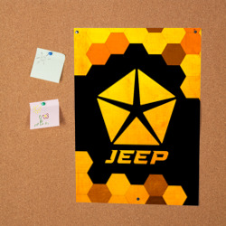 Постер Jeep - gold gradient - фото 2