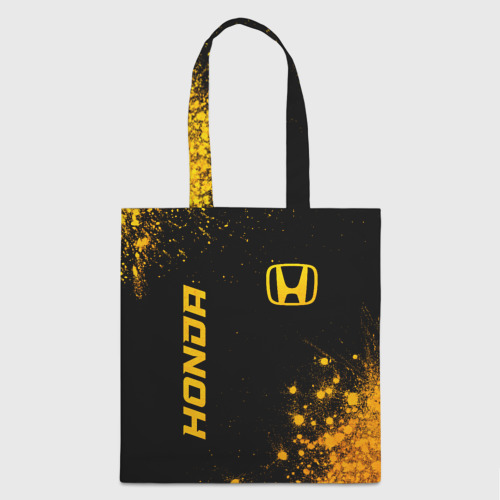 Шоппер 3D Honda - gold gradient: надпись, символ