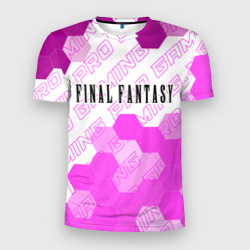 Мужская футболка 3D Slim Final Fantasy pro gaming посередине