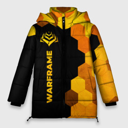 Женская зимняя куртка Oversize Warframe - gold gradient по-вертикали