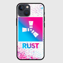 Чехол для iPhone 13 mini Rust neon gradient style