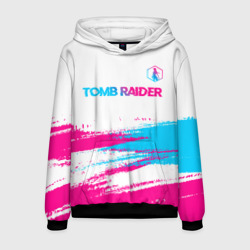 Мужская толстовка 3D Tomb Raider neon gradient style посередине