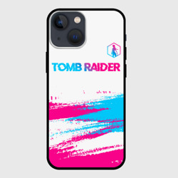 Чехол для iPhone 13 mini Tomb Raider neon gradient style посередине