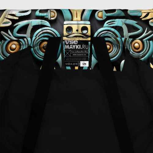 Женская зимняя куртка Oversize Рисунок в египетском стиле, цвет черный - фото 7