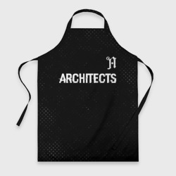 Фартук 3D Architects glitch на темном фоне: символ сверху