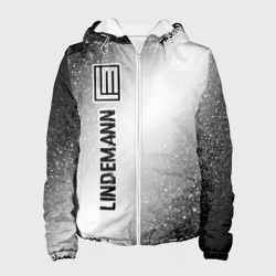 Женская куртка 3D Lindemann glitch на светлом фоне: по-вертикали