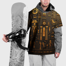 Накидка на куртку 3D Арт в стиле египетских письмен