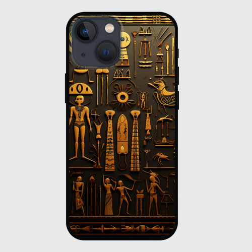 Чехол для iPhone 13 mini Арт в стиле египетских письмен