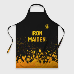 Фартук 3D Iron Maiden - gold gradient: символ сверху