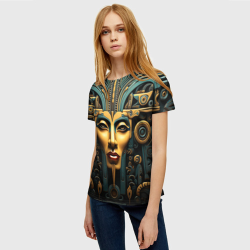 Женская футболка 3D Египетские фараоны, цвет 3D печать - фото 3