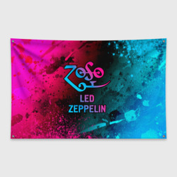 Флаг-баннер Led Zeppelin - neon gradient