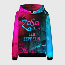 Мужская толстовка 3D Led Zeppelin - neon gradient