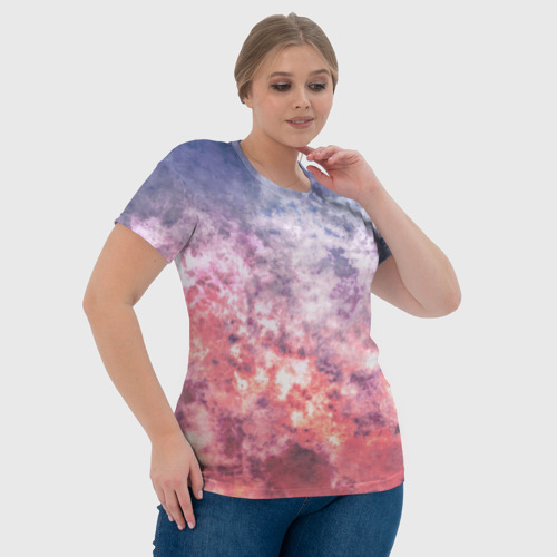 Женская футболка 3D  Закат, цвет 3D печать - фото 6