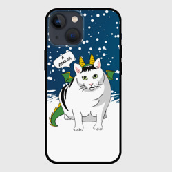 Чехол для iPhone 13 mini Я дракон - кот