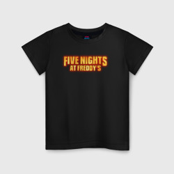 Пять ночей с Фредди фильм лого – Детская футболка хлопок с принтом купить со скидкой в -20%