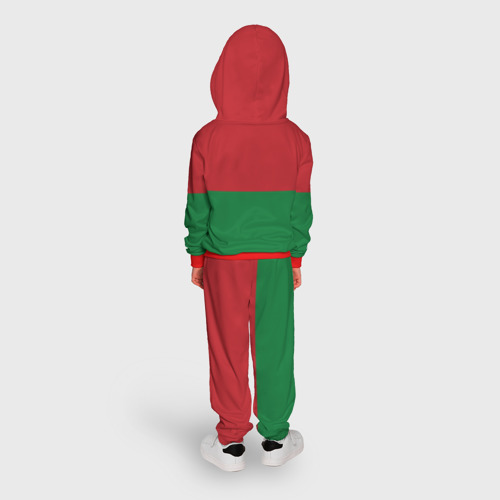 Детский костюм с толстовкой 3D Республика Беларусь, цвет красный - фото 4