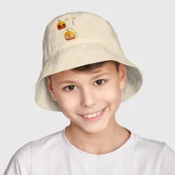 Детская панама хлопок Тыква и свечка - фото 2