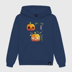 Женская толстовка хлопок Тыква и свечка