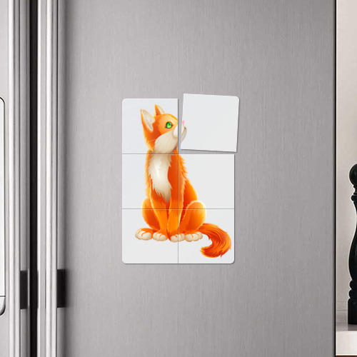 Магнитный плакат 2Х3 Оранжевый кот куда-то смотрит - фото 4