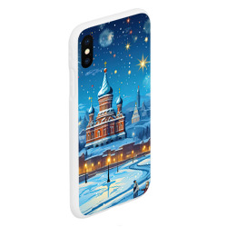 Чехол для iPhone XS Max матовый Новогодняя Москва - фото 2