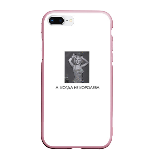 Чехол для iPhone 7Plus/8 Plus матовый с принтом Мерлин Монро королева, вид спереди #2