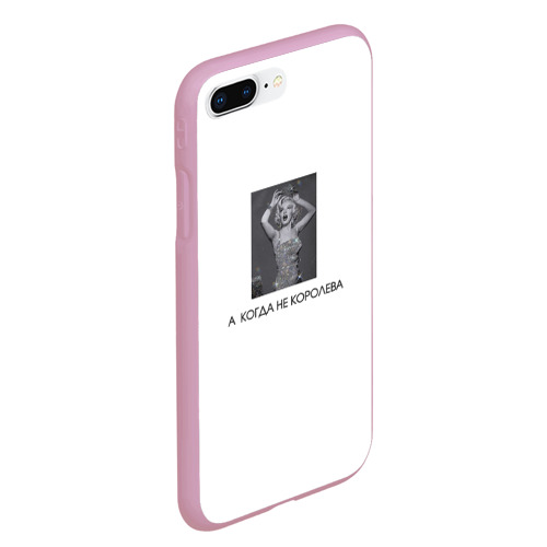 Чехол для iPhone 7Plus/8 Plus матовый с принтом Мерлин Монро королева, вид сбоку #3