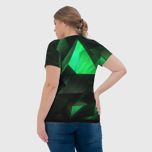 Женская футболка 3D Геометрические  фигуры, цвет 3D печать - фото 7