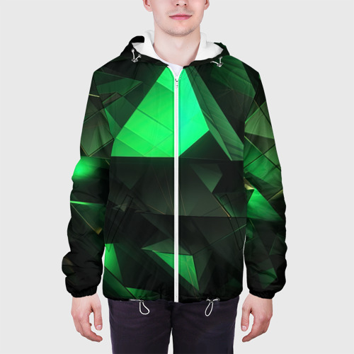 Мужская куртка 3D Геометрические  фигуры, цвет 3D печать - фото 4