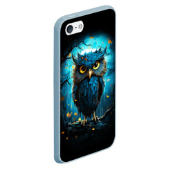 Чехол для iPhone 5/5S матовый Halloween - ночная сова - фото 2