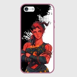 Чехол для iPhone 5/5S матовый Карлах - черно-белый - Baldur's gate 3