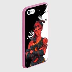 Чехол для iPhone 5/5S матовый Карлах - черно-белый - Baldur's gate 3 - фото 2