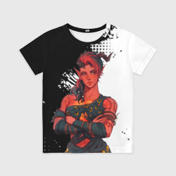 Детская футболка 3D Карлах - черно-белый - Baldur's gate 3