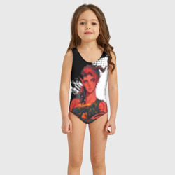 Детский купальник 3D Карлах - черно-белый - Baldur's gate 3