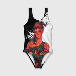 Детский купальник 3D Карлах - черно-белый - Baldur's gate 3 - фото 2