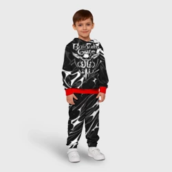 Детский костюм с толстовкой 3D Балдурс гейт 3 - логотип черно-белый - фото 2