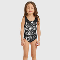 Детский купальник 3D Балдурс гейт 3 - логотип черно-белый